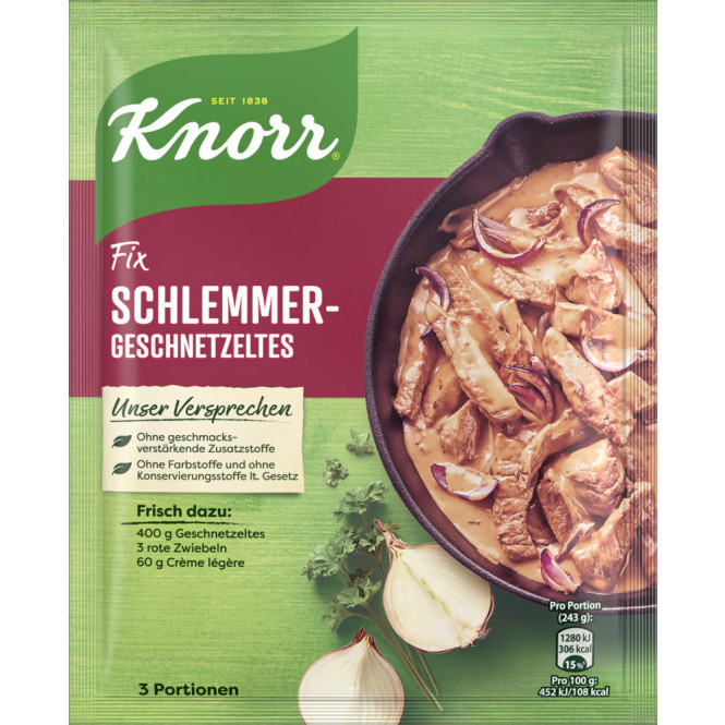 Knorr Fix für Schlemmer Geschnetzeltes 43g Beutel