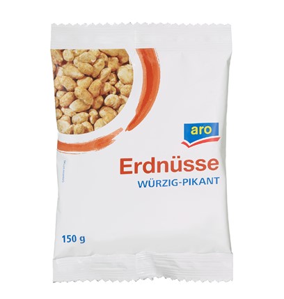 aro Erdnüsse pikant gewürzt - 150 g Beutel