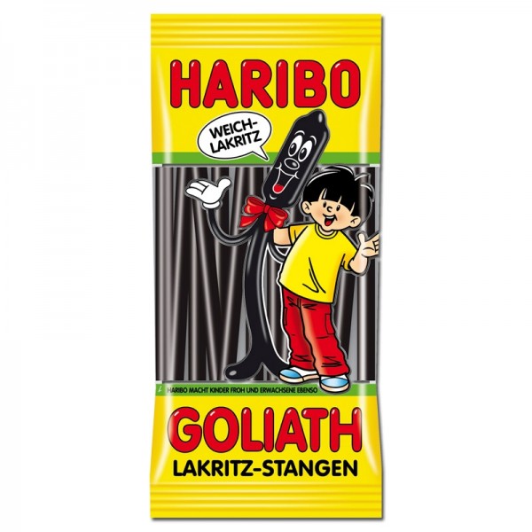 Haribo, GOLIATH LAKRITZ-STANGEN, 125g, Beutel
