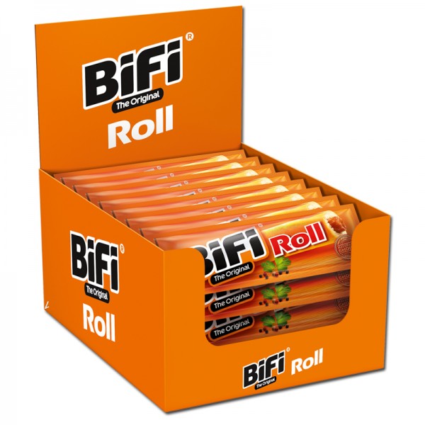 Bifi Roll - Snack - Salami - Weizen-Gebäck 24 Stück Packung