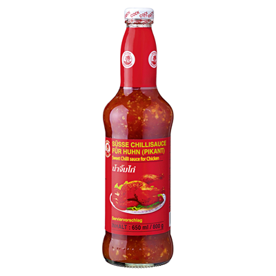 Cock HALAL Süße Chilisauce für Huhn - 800 g Flasche Cock HALAL Süße Chilisauce für Huhn - 800 g Flasche