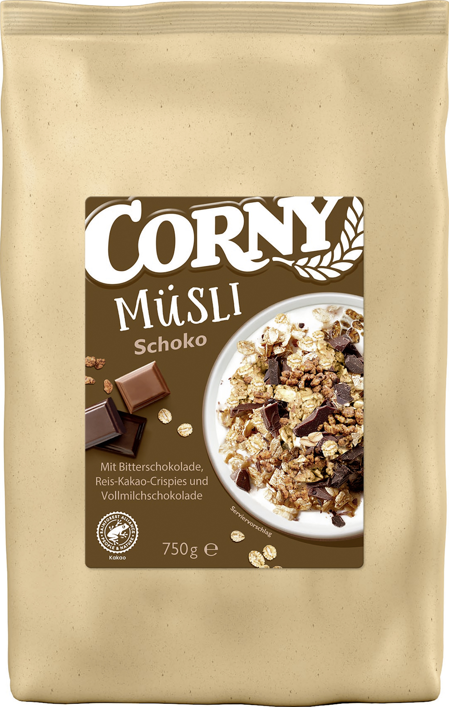 Corny Müsli Schoko 750g Beutel