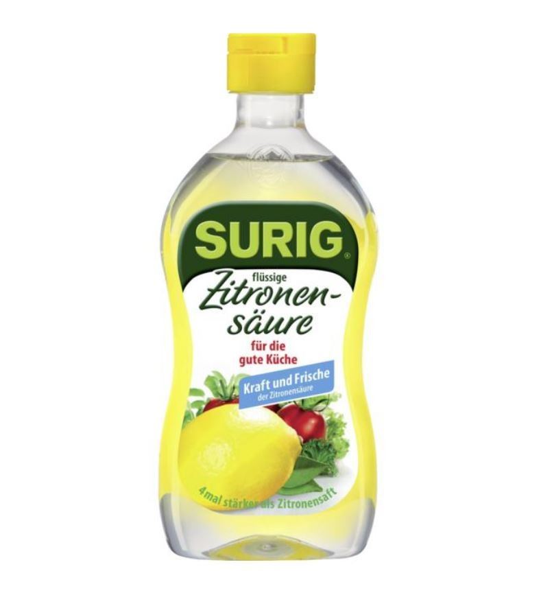 SURIG, Flüssige Zitronensäure, 390ml, Flasche