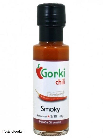 Gorki Chili, Smoky Sauce, Schärfegrad 3, 100g, Flasche