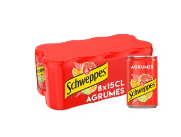 Schweppes Limonade mit Zitrusgeschmack – 8 x 15cl Dosen