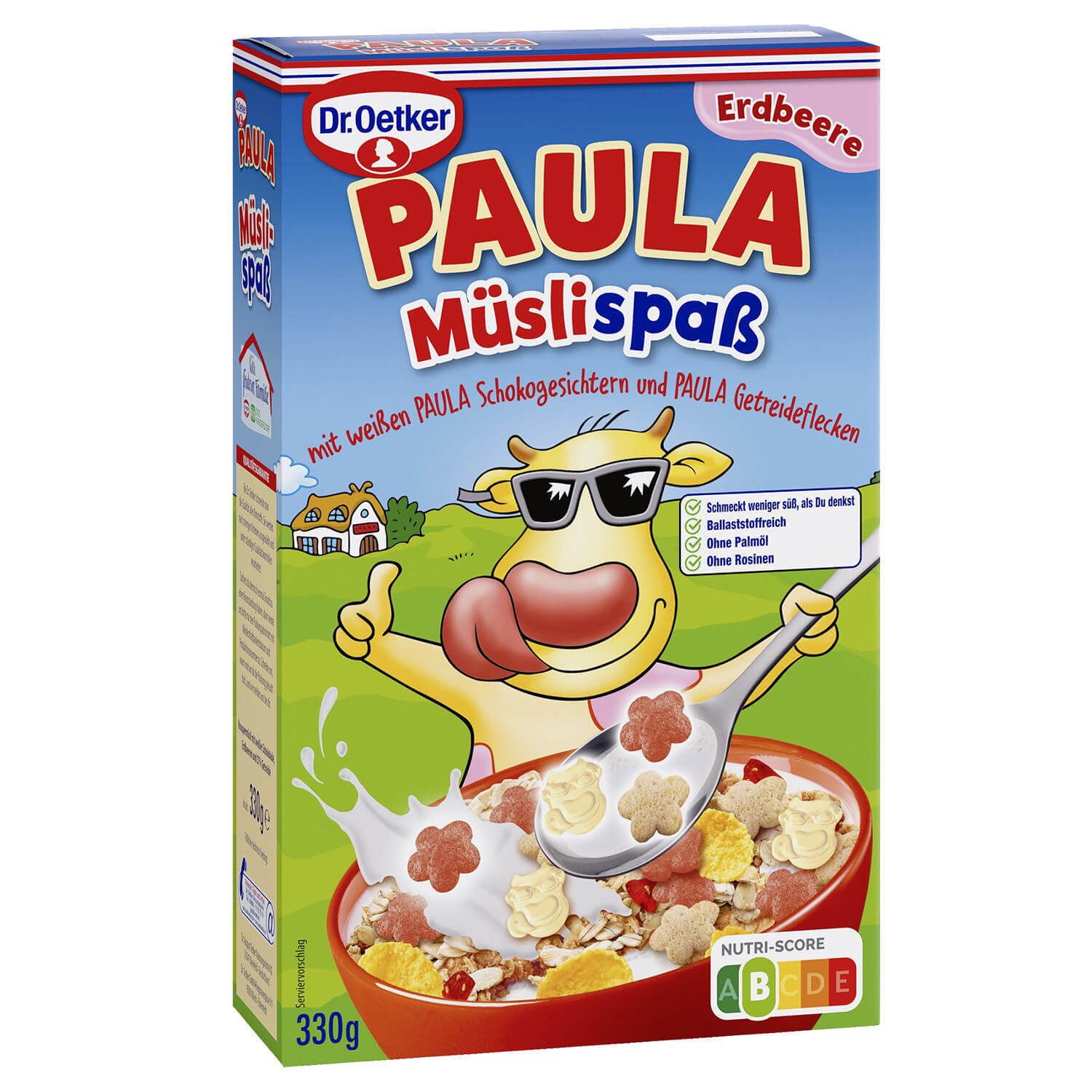 Dr. Oetker Paula Müslispass Erdbeere 330g Packung