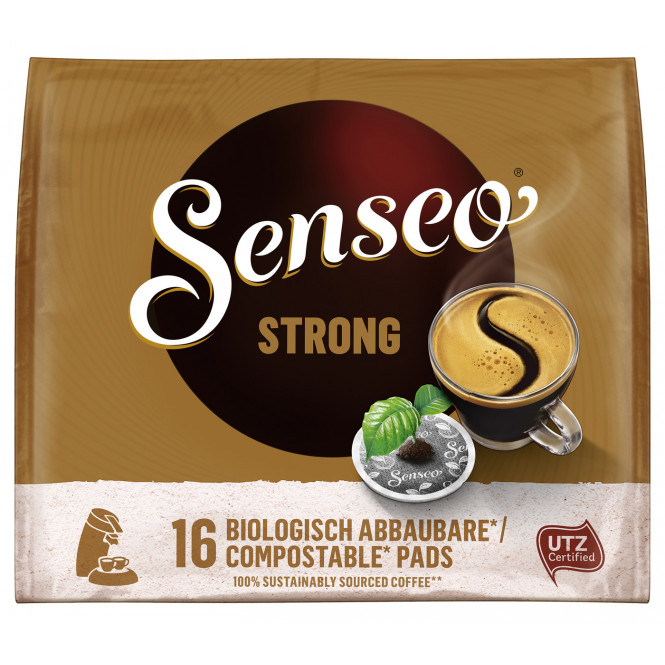 Senseo Kaffeepads, Strong, 10x16 Pads, 1110g, Karton