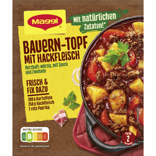 Maggi Bauern-Topf mit Hackfleisch, 39g, Beutel Maggi Bauern-Topf mit Hackfleisch, 39g, Beutel
