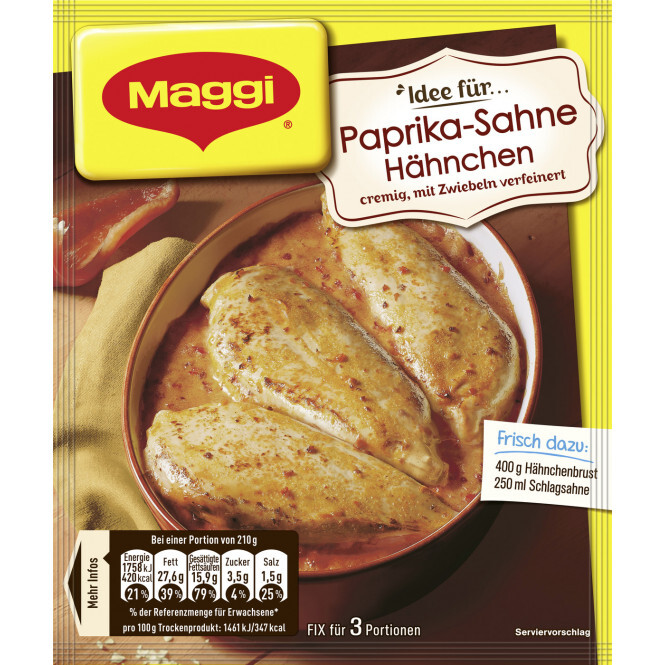 Maggi Fix, Paprika Sahne Hähnchen, 31g, Beutel Maggi Fix, Paprika Sahne Hähnchen, 31g, Beutel