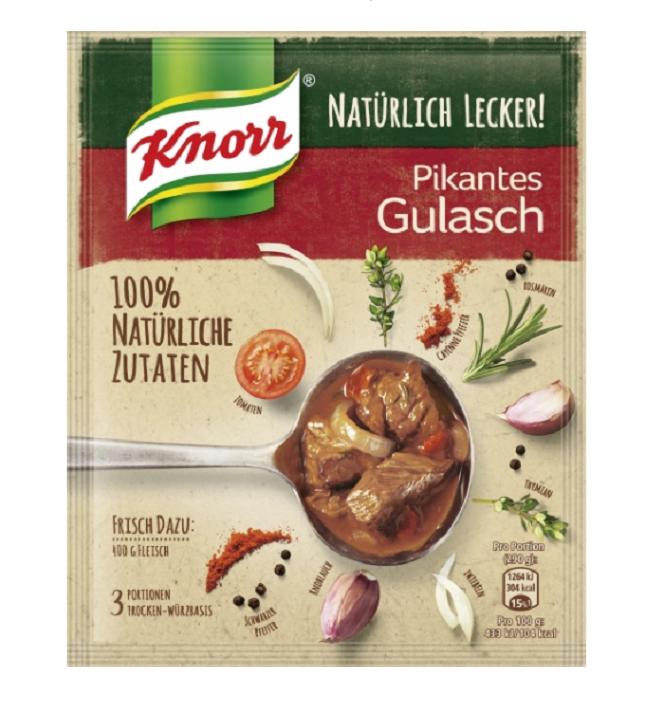 Knorr Fix, Pikantes Gulasch, 57g, Beutel