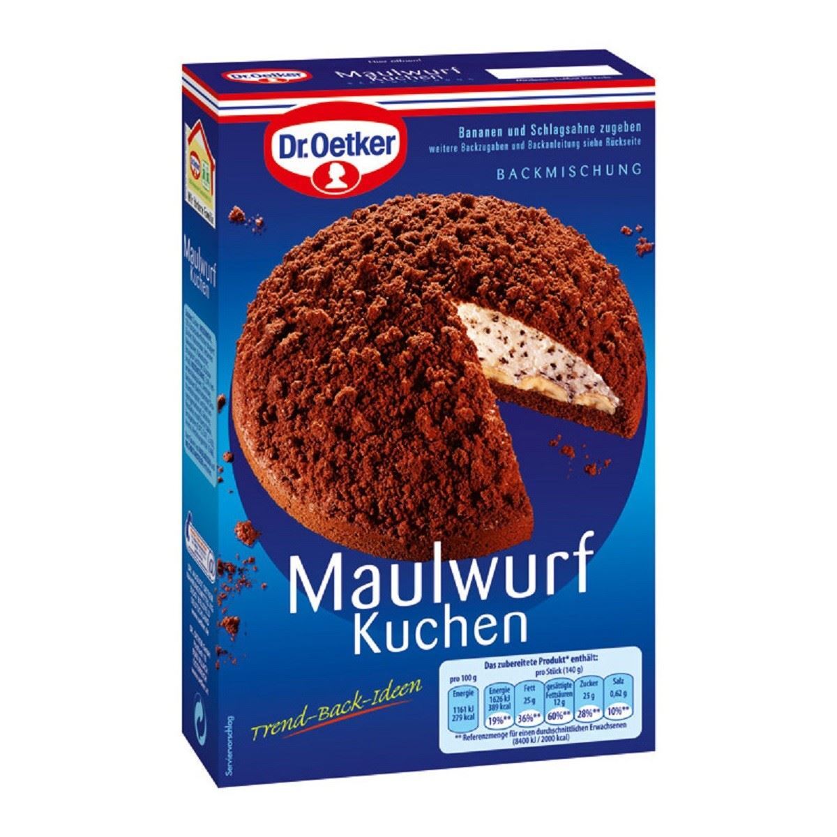 Dr. Oetker, Maulwurf Kuchen, 435g, Backmischung