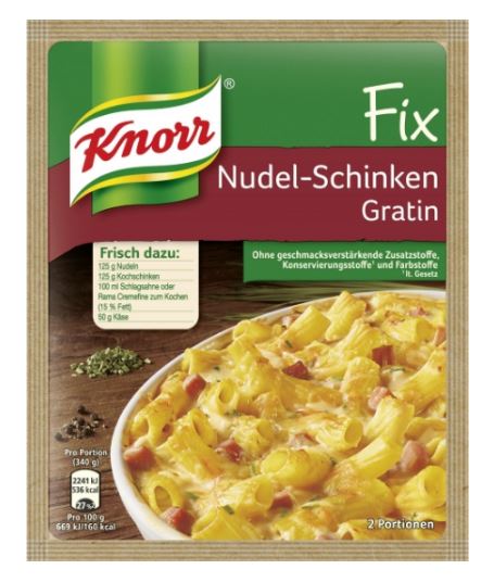 Knorr Fix, für Nudel-Schinken-Gratin, 28g, Beutel