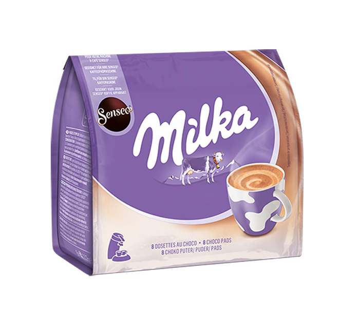 Senseo Milka Pads aromatische Kakaohaltige 8 Getränkepads 108g Beutel