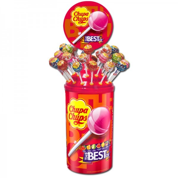 Chupa Chups Lutscher The Best Of Lutscher Lolly 100 Stück 1200g Dose Chupa Chups Lutscher The Best Of Lutscher Lolly 100 Stück 1200g Dose