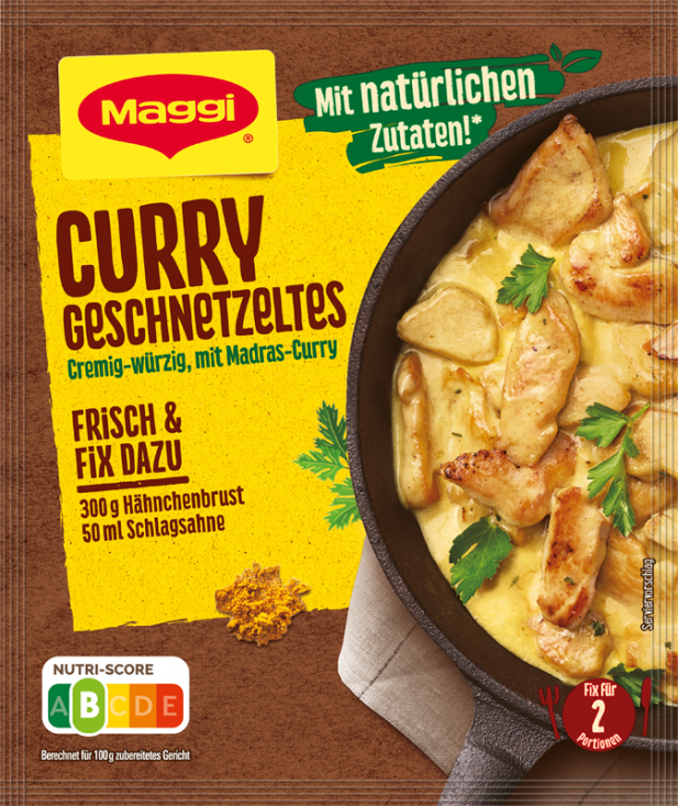 Maggi Idee für, Curry Geschnetzeltes, 41g, Beutel