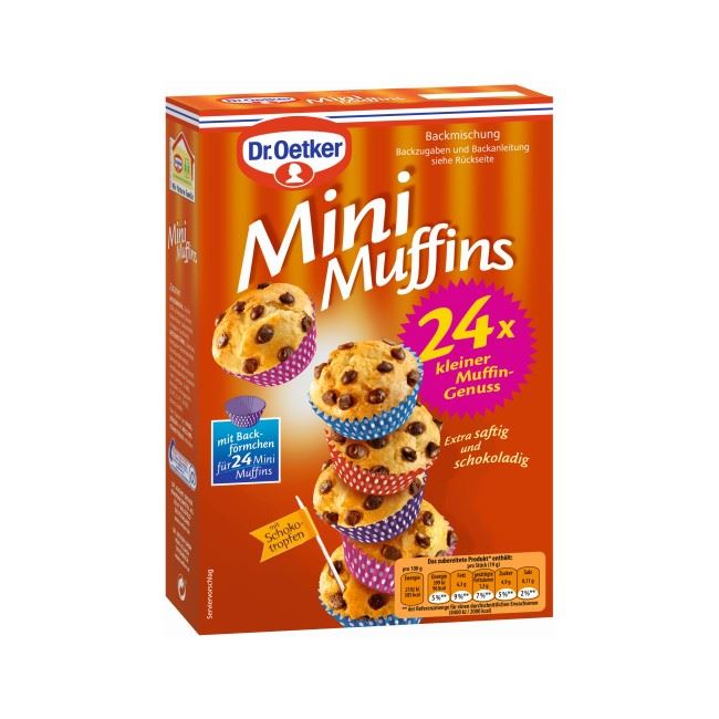 Dr. Oetker, Mini Muffins,24stück, 270g, Packung