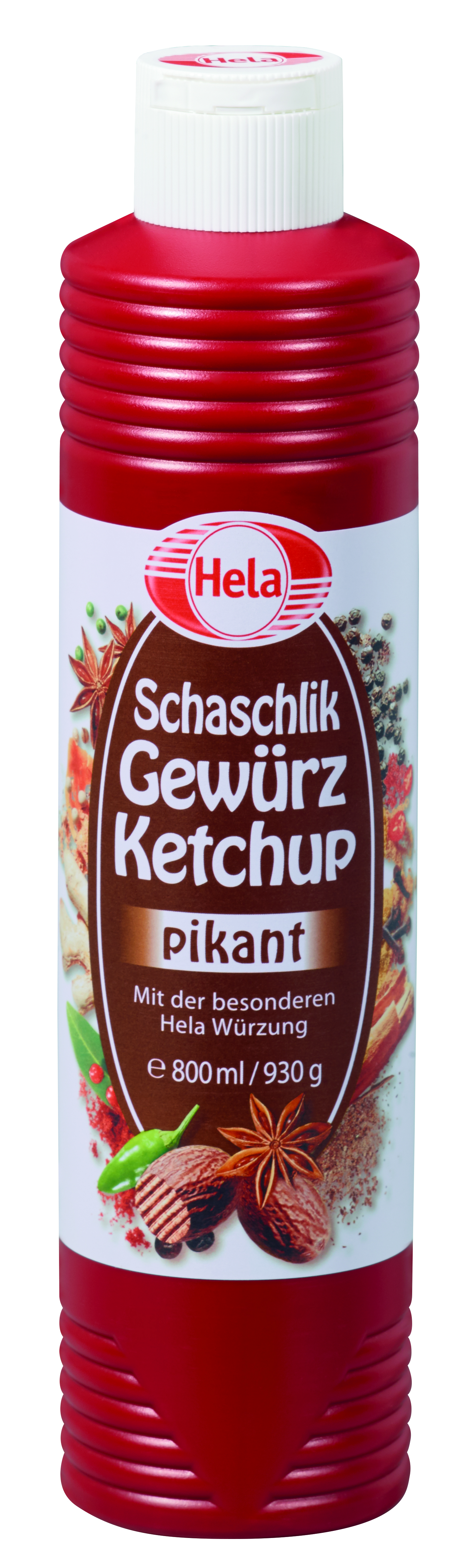 Hela, Schaschlik, Gewürz, Ketchup, pikant, 800ml, Flasche