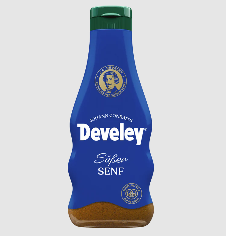 Develey Original Münchner Weißwurst Senf 250ml Flasche