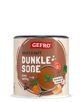 Gefro Dunkle Sosse vegan ohne Zuckerzusatz 350g Dose