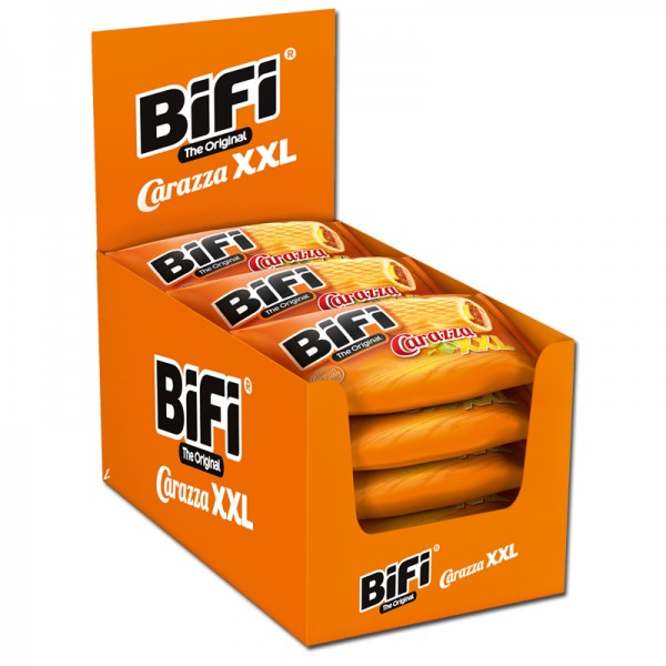 Bifi Carazza-XXL - Pizza-Snack - Weizen-Gebäck 16 Stück Karton