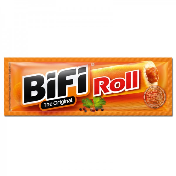 Bifi Roll - Snack - Salami - Weizen-Gebäck 24 Stück Packung