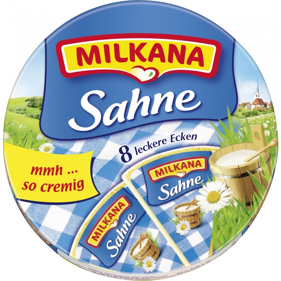 Milkana Sahne 190g Rondelle Packung Milkana Sahne 190g Rondelle Packung