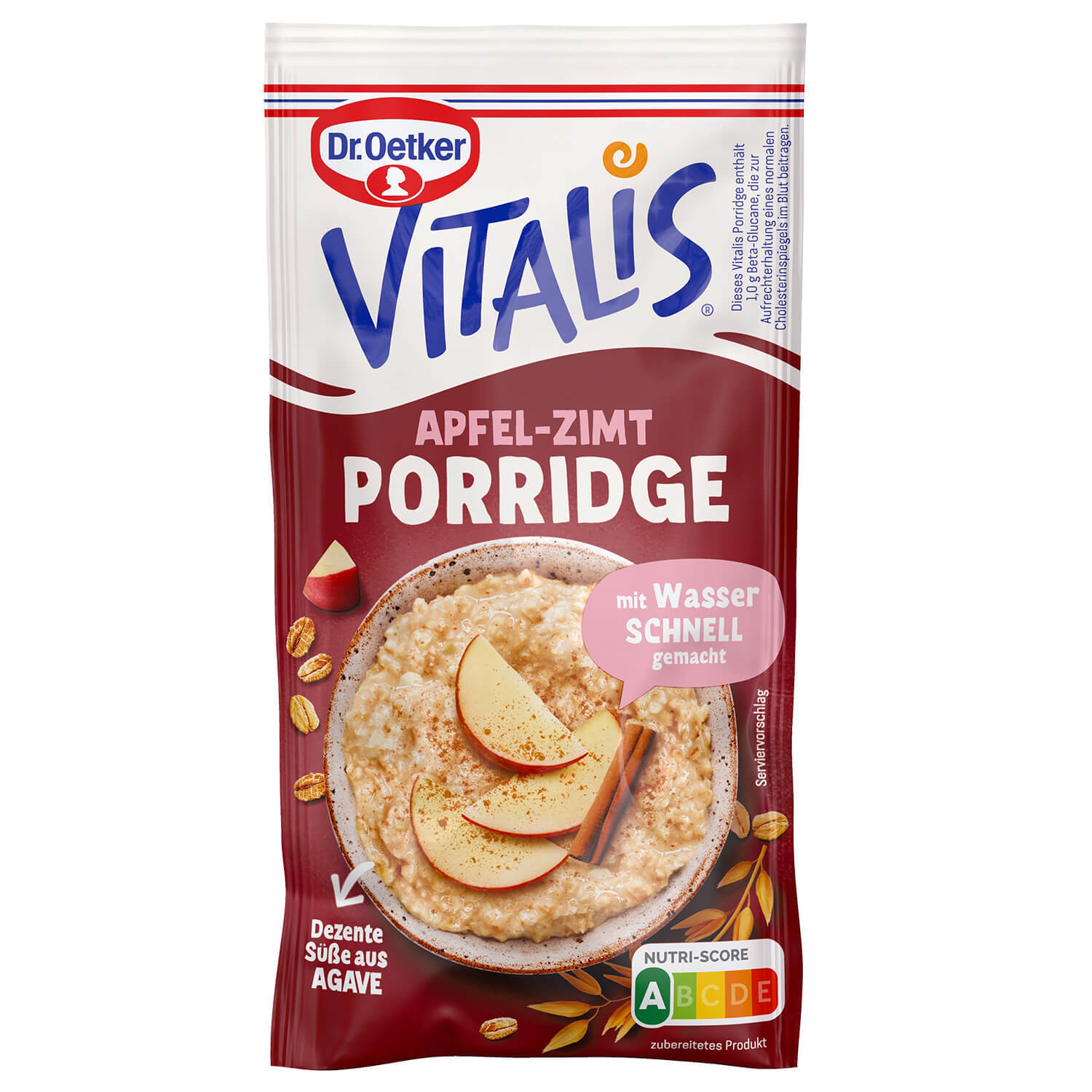 Dr. Oetker Vitalis Porridge Apfel-Zimt 58g Beutel Dr. Oetker Vitalis Porridge Apfel-Zimt 58g Beutel