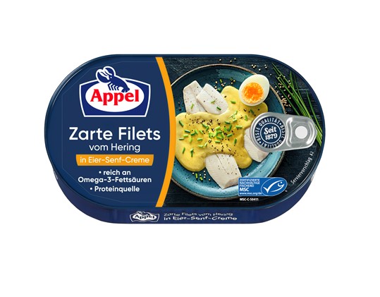 Appel MSC Heringsfilets Eier-Senf - 5 x 200g Dose