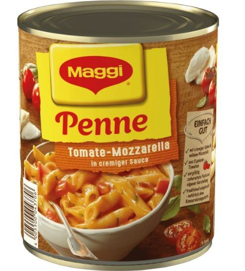 MAGGI, Penne, mit Tomate-Mozzarella, 810g, Dose