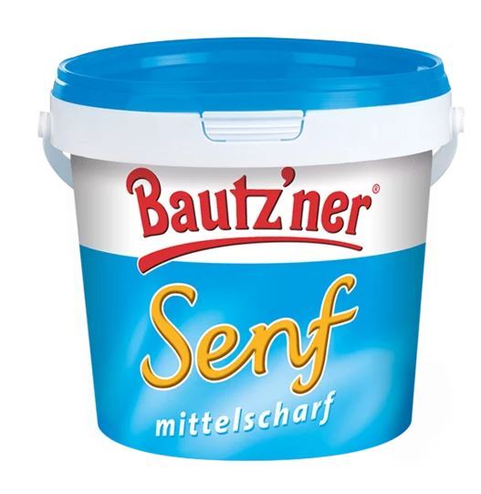 Senf mittelscharf von Bautz'ner 1000ml 8er Becher Senf mittelscharf von Bautz'ner 1000ml 8er Becher