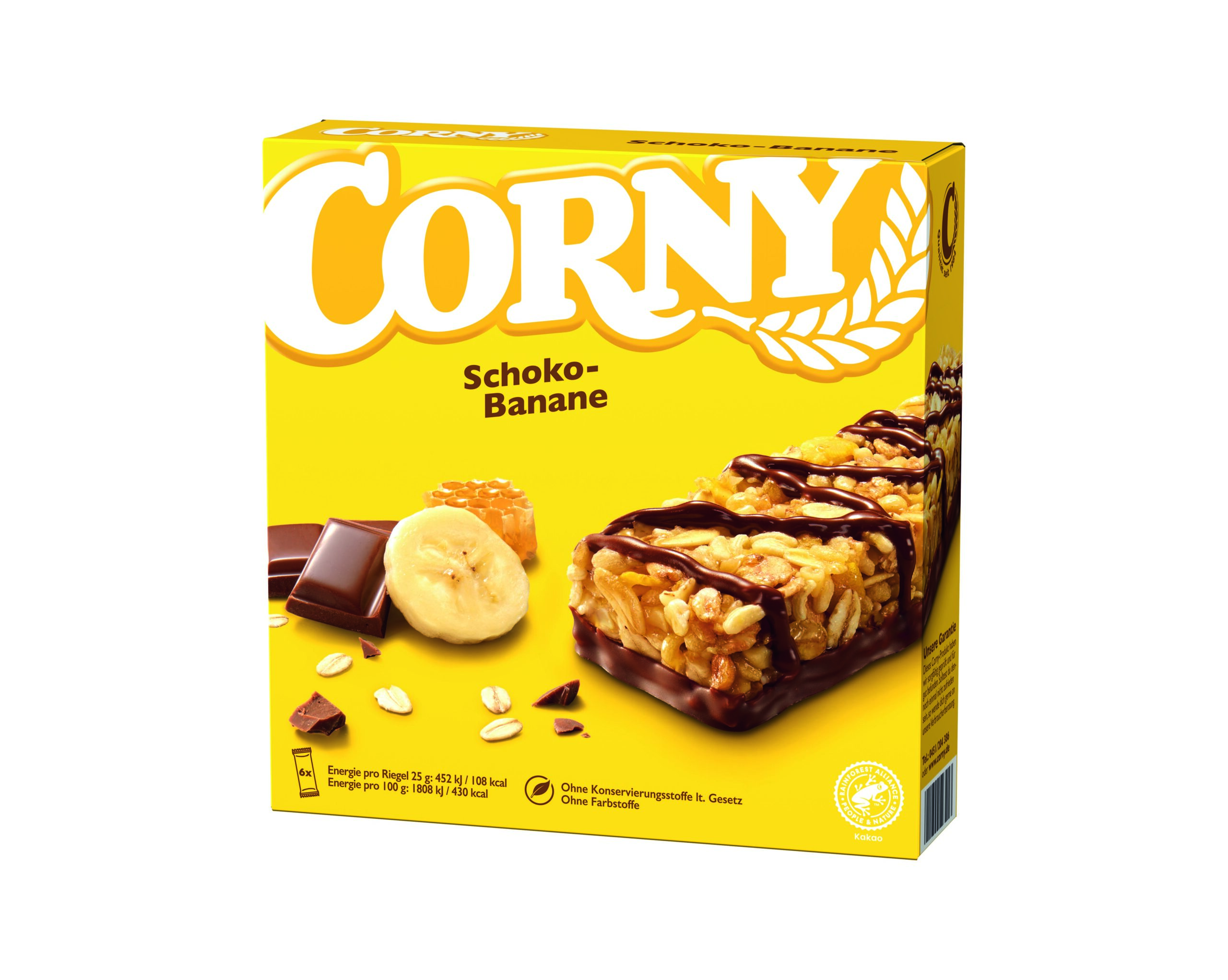 Corny Classic Schoko-Banane 6x25g Packung