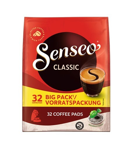 Senseo Kaffee Pads Classic UTZ, 32 Stück - 222 g Beutel Senseo Kaffee Pads Classic UTZ, 32 Stück - 222 g Beutel