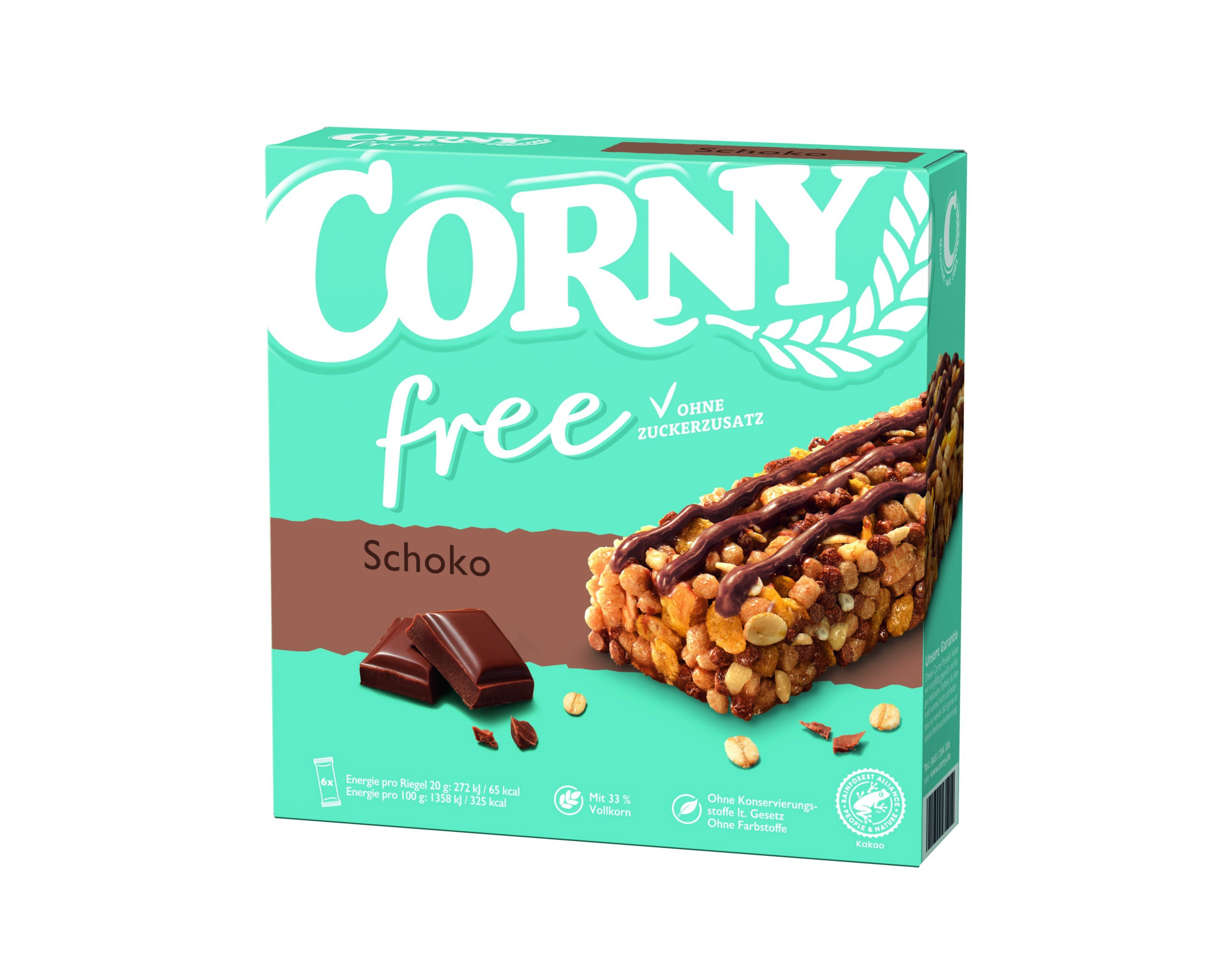 Corny Free Schoko 6x20g Packung