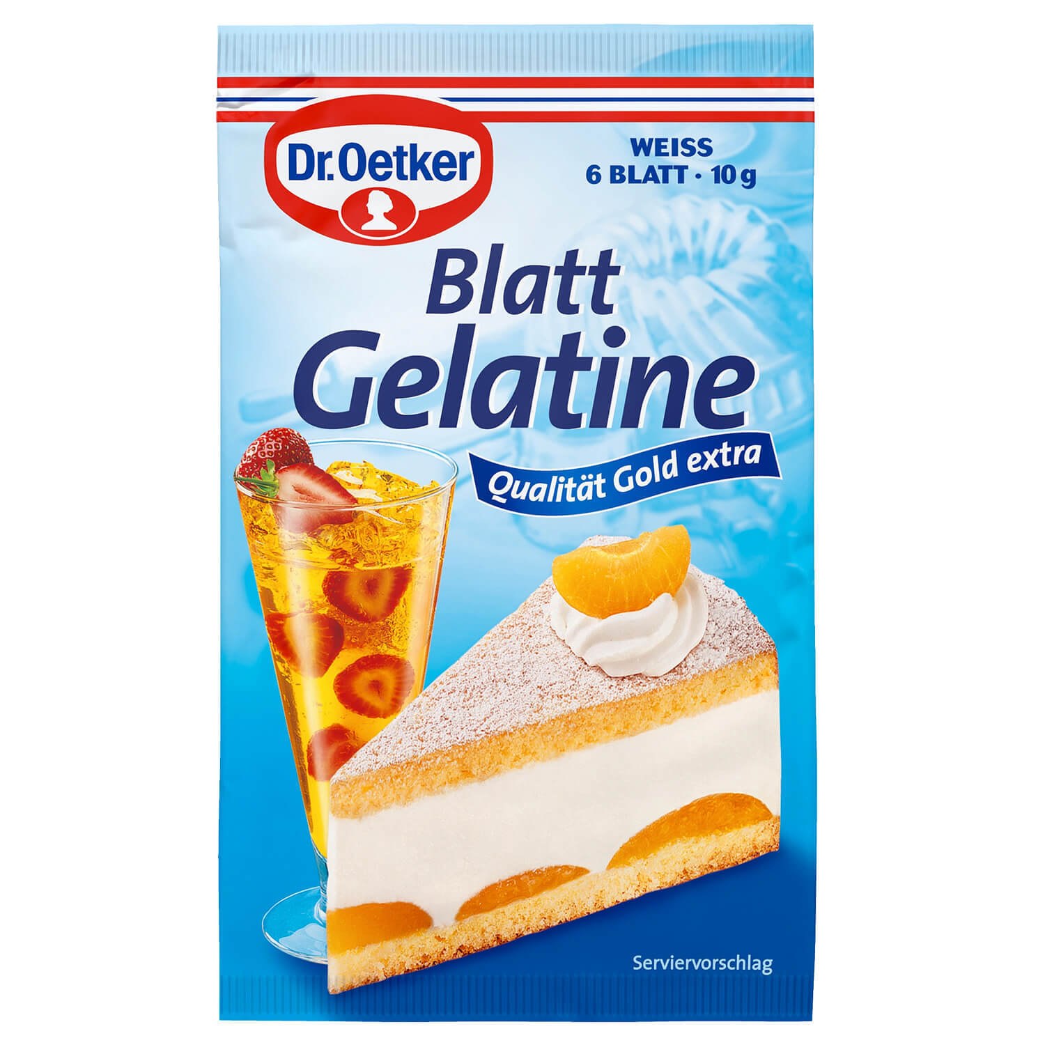Dr. Oetker Blatt Gelatine weiß 10g Beutel Dr. Oetker Blatt Gelatine weiß 10g Beutel