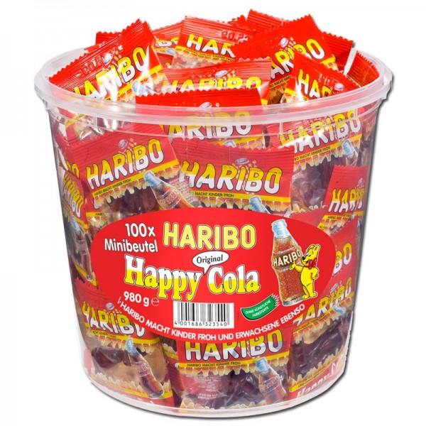 Haribo, Happy Cola Minis, 980g, Dose