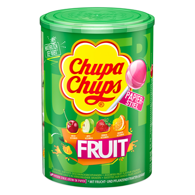 Chupa Chups Fruit Lutscher Lollipop 100 Stück 1200g Dose Chupa Chups Fruit Lutscher Lollipop 100 Stück 1200g Dose