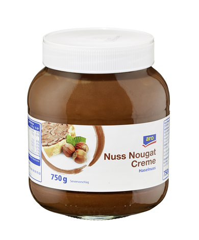 ARO Nuss-Nougat Creme 750g Glas
