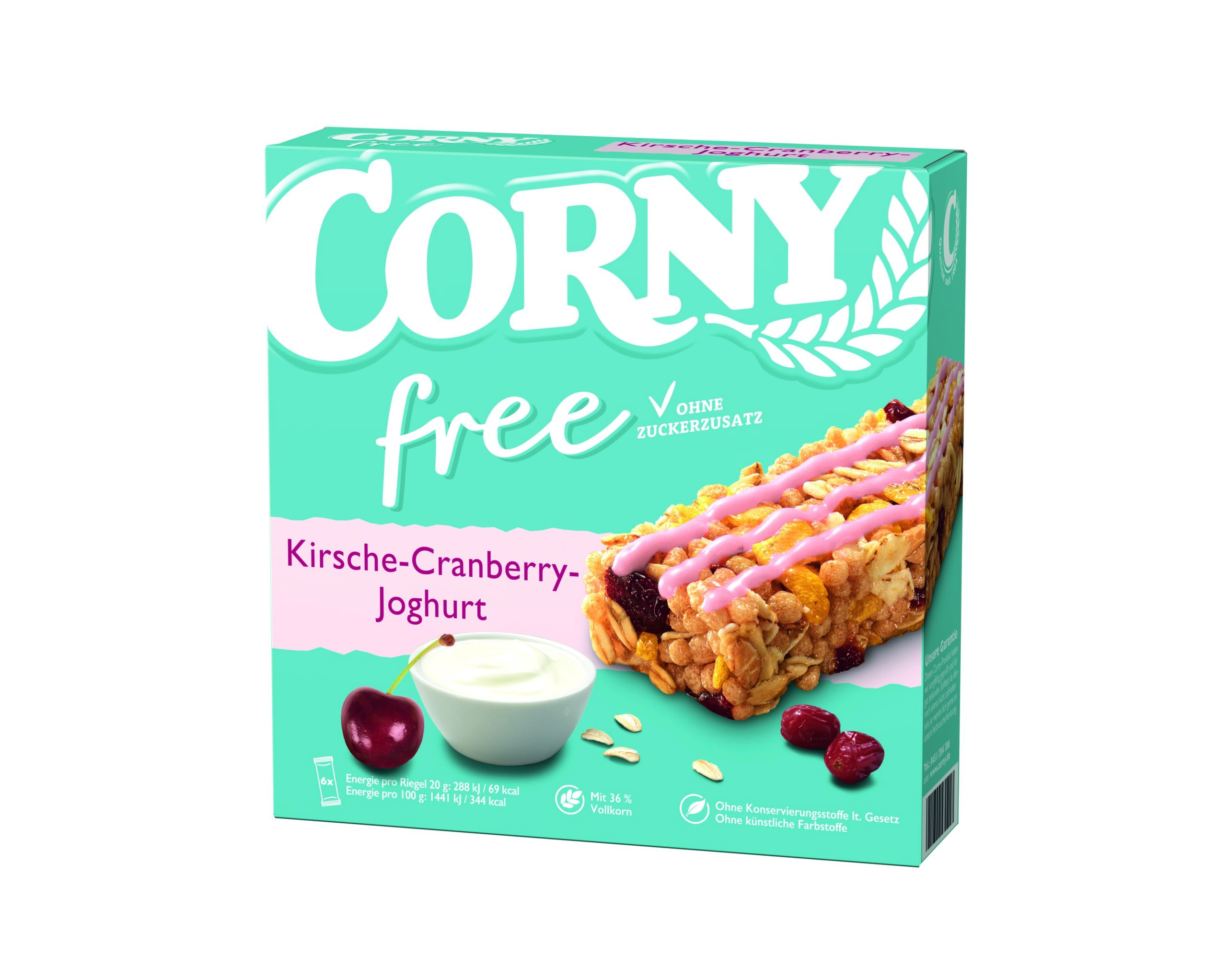 Corny Free Kirsche-Cranberry-Joghurt 6x20g Packung