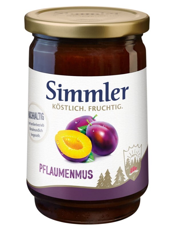 Simmler Pflaumenmus 430g Glas