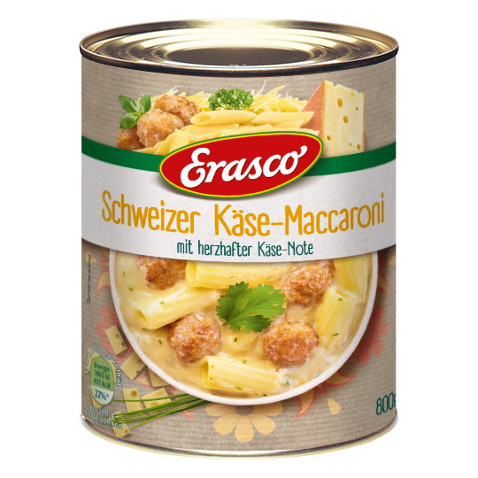 Erasco, Schweizer Käse-Maccaroni, 800g, Dose