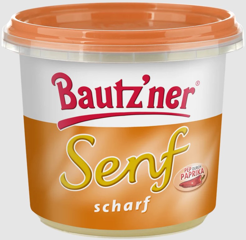Bautzner Senf scharf - 200ml Becher