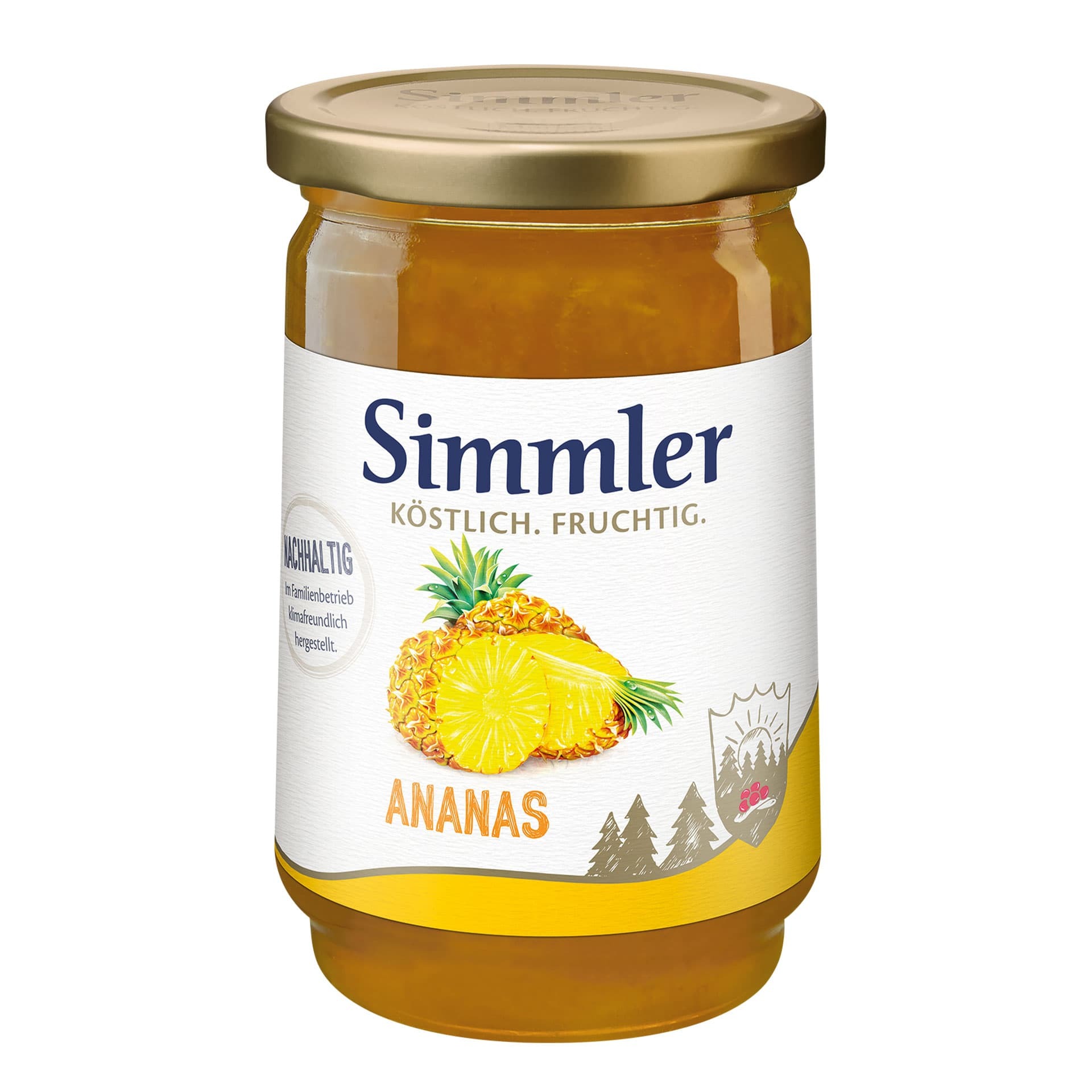 Simmler Ananas 450g Glas Simmler Ananas 450g Glas