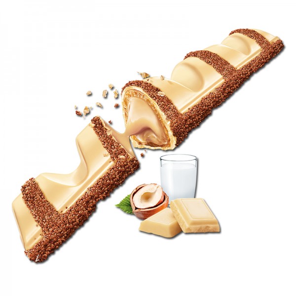 Ferrero, Kinder Bueno White, Riegel, Schokolade, 30 Stk., Packung