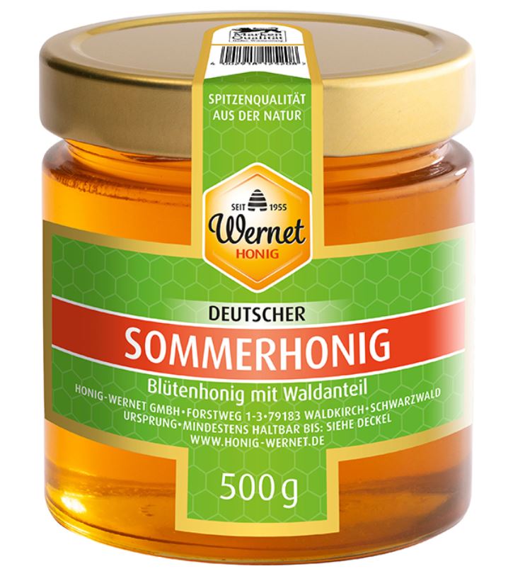 Deutscher Sommerhonig 500g Glas