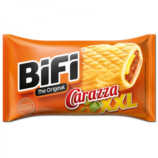 Bifi Carazza XXL Pizza-Snack - Weizen-Gebäck - 16 Stück Packungen