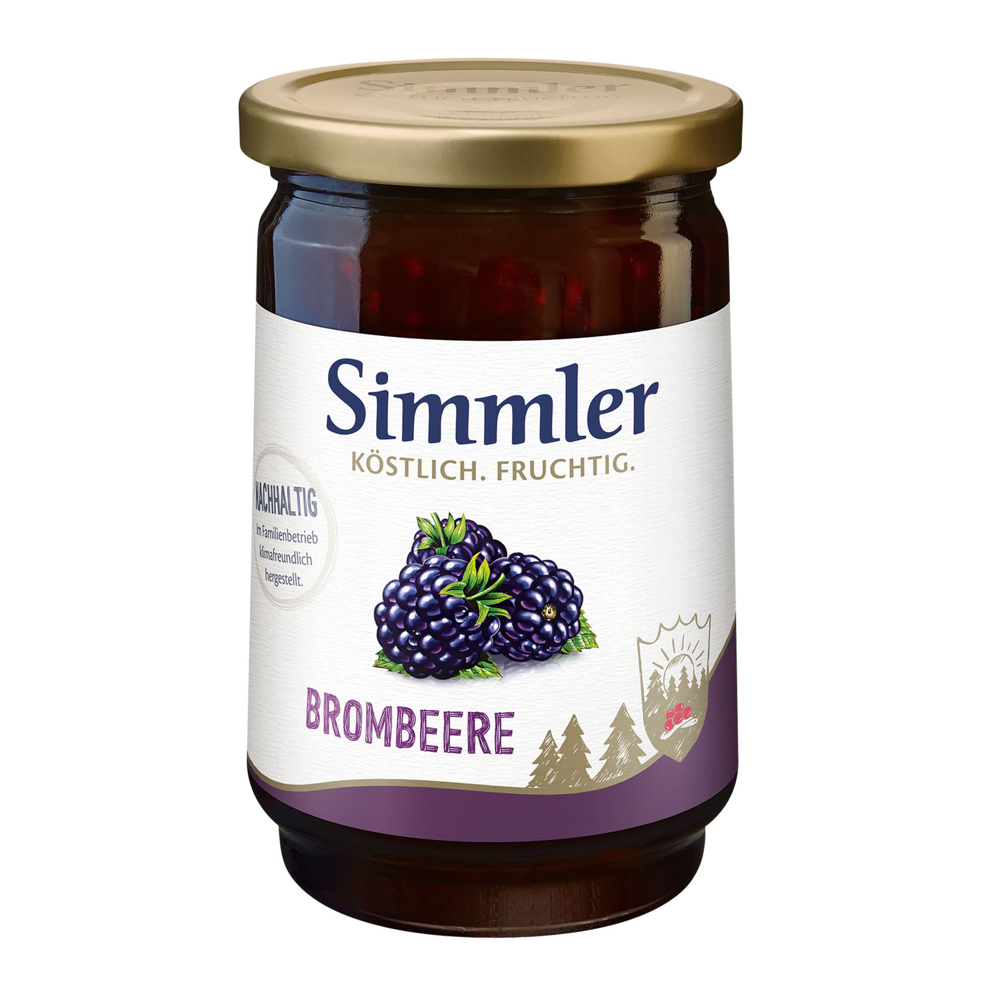 Simmler Brombeere 450g Glas