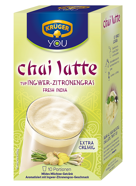 Krüger Chai latte Ingwer-Zitronengras 250g Packung