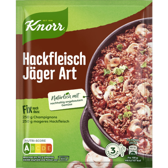 Knorr Fix Hackfleisch Jäger Art 36g Beutel