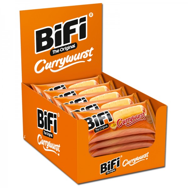 Bifi Currywurst - Snack - Weizen-Gebäck 20 Stück Packung