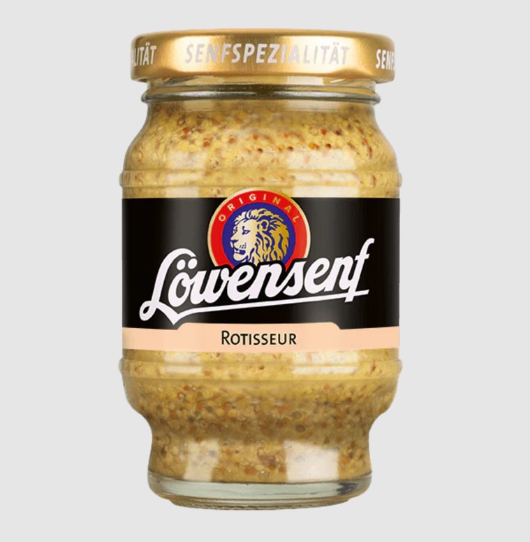 Löwensenf Senfspezialität Rotisseur Tönnchen - 100ml Glas